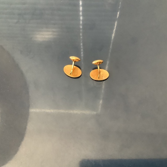 Vintage Art Deco 14K Gold Cufflinks - Picture 2 of 4